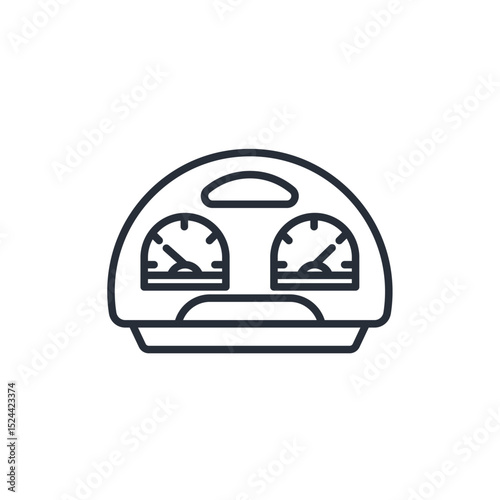 meter icon collection .design style with background