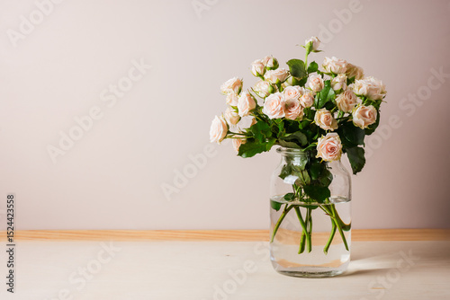 Bouquet of pink roses.