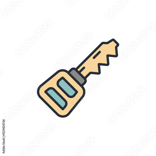 remote key icon collection .design style with background