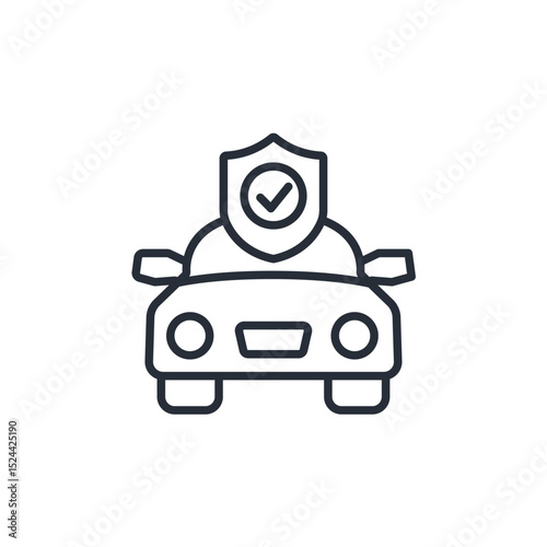 car insurance icon collection .design style with background