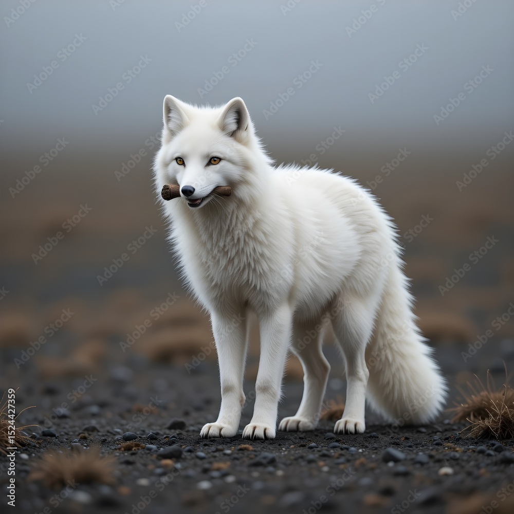 Obraz premium arctic fox in the snow