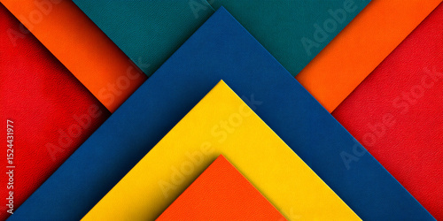 A colorful piece of art made up of squares of different colors