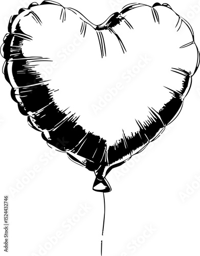 Celebrating love with heart-shaped balloons in festive events outdoors capturing joyful moments and emotions