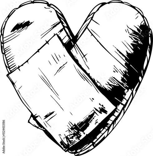 Heartfelt emotions artistic representation digital creative studio close-up view healing love