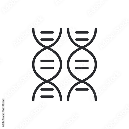 adn icons isolated on White Background. Flat style design