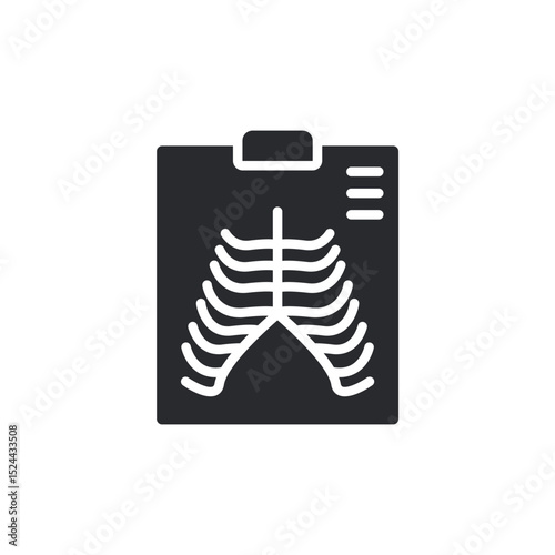 bone scan icons isolated on White Background. Flat style design