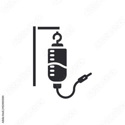 iv drip icons isolated on White Background. Flat style design