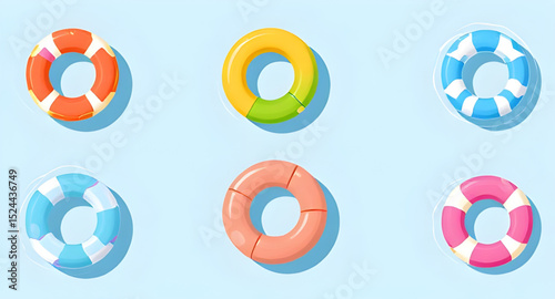  Ocean rescue ring, Kids swim float, Inflatable circle toy, Pool lounging float, Water safety buoy, Inflatable beach toy, Lake float ring, Poolside float, Water fun accessory, Inflatable round tube, S