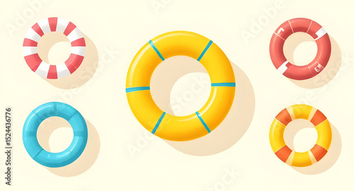 Swimming float circle, Beach float tube, Pool party float, Safety ring illustration, Lifesaver ring vector, Inflatable donut float, Round pool float, Water recreation float, Swimming pool accessory, I