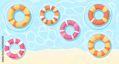 Floating tube, Inflatable tube, Pool float, Swim ring, Lifebuoy, Water float tube, Summer float, Floating ring, Beach float, Floating donut, Inflatable swim ring, Pool toy, Swimming tube, Floatie, Wat