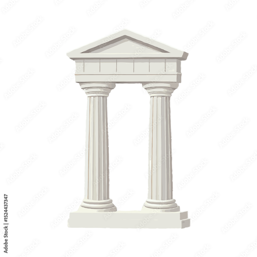 Fototapeta premium Iconic 3D Roman Forum Ruins