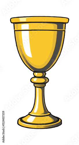 Simple, Iconic Gold Goblet 