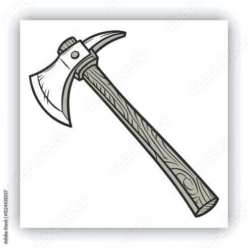 Medieval axe vector black set icon. Vector illustration medieva weapon on white background. Isolated black set icon medieval axe .