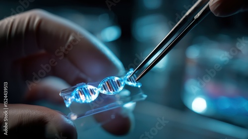 Close-up of CRISPR Gene Editing Tool DNA Manipulation in Science