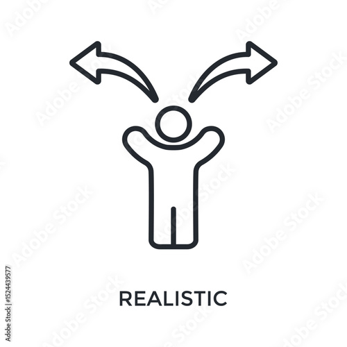 Realistic Icon Outline Style. Vector Illustration For Graphic Design
