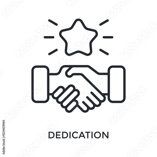 Wallpaper Mural Dedication Icon Outline Style. Vector Illustration For Graphic Design Torontodigital.ca