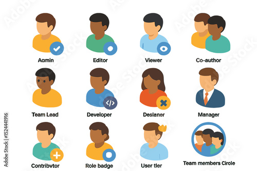 Digital avatars for team roles in a collaborative workspace