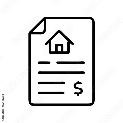 Property deed document representing real estate sale agreement  