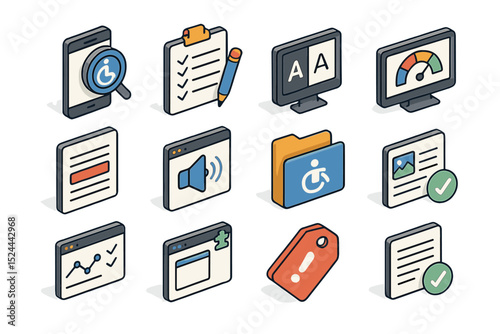 Accessibility icons showcase: digital tools for inclusive communication