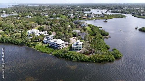 residential homes on the Gulf of Mexico in Palm Harbor, Florida
