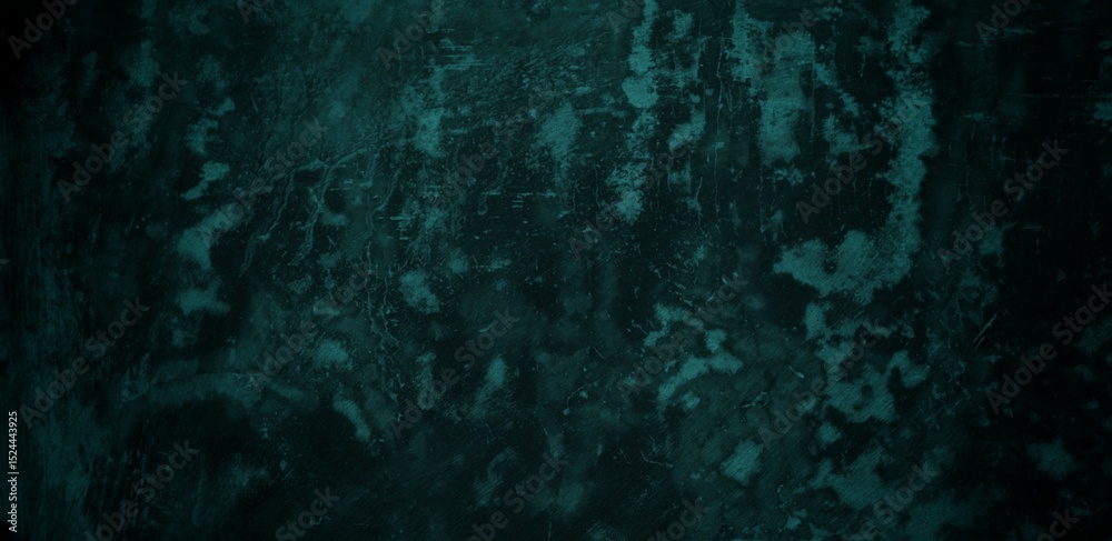 Fototapeta premium Rich dark green textured surface with grunge abstract details, evoking depth and rugged aesthetics. Perfect for backgrounds, artistic projects