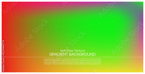 Vibrant abstract gradient background with a soft, blurry texture, featuring a warm and cheerful blend of green, yellow, pink, and orange, modern vector illustration for a summer-themed design or creat