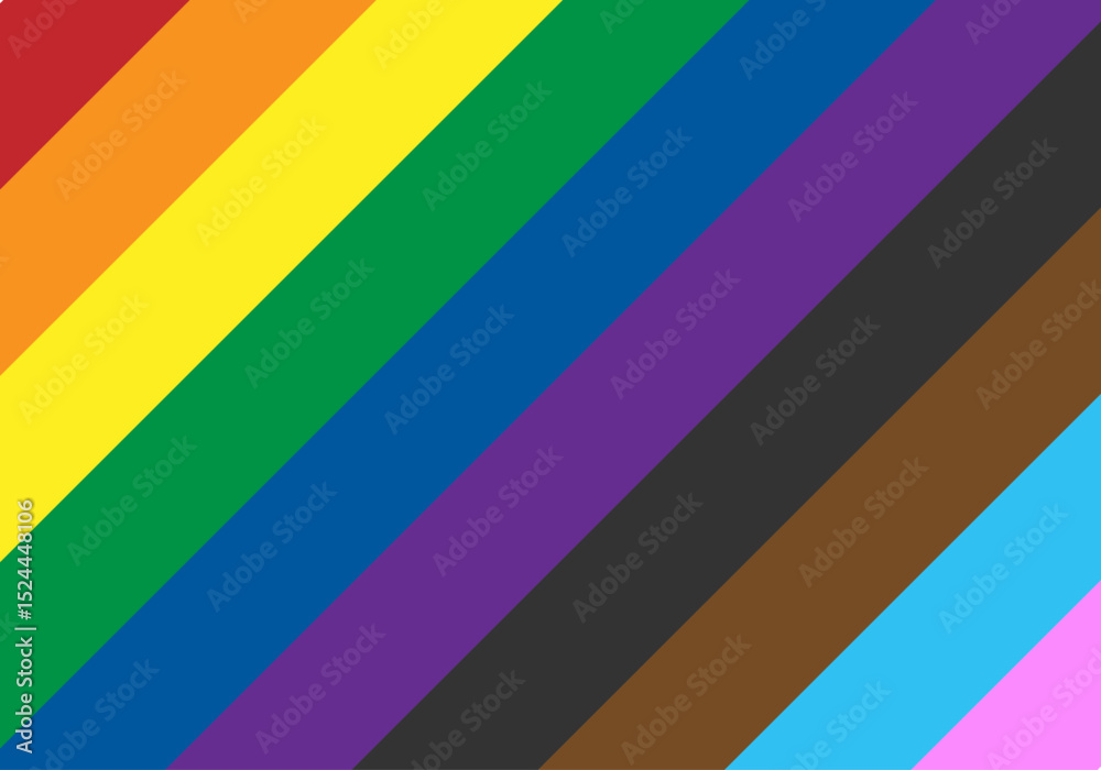 Fondo de barras en diagonal del color del orgullo lgbtq+