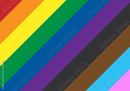 Fondo de barras en diagonal del color del orgullo lgbtq+