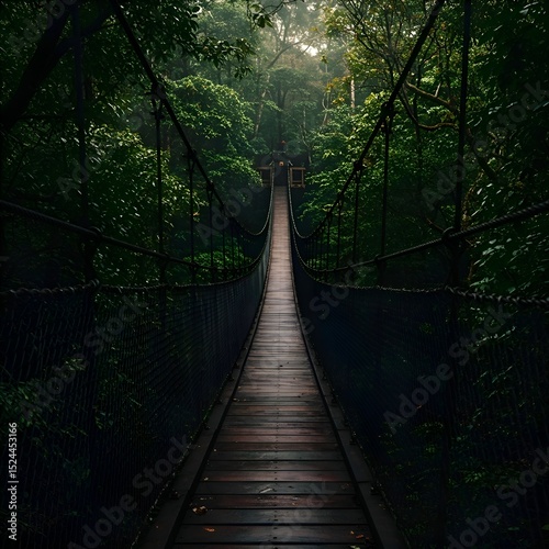 Enigmatic Jungle Bridge A Journey into the Verdant Canopy