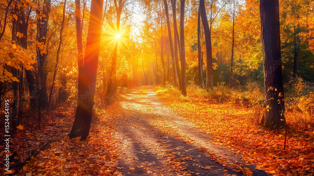 Obraz premium Colorful foliage in the park. Falling leaves natural background .Autumn season concept. Abstract autumn background