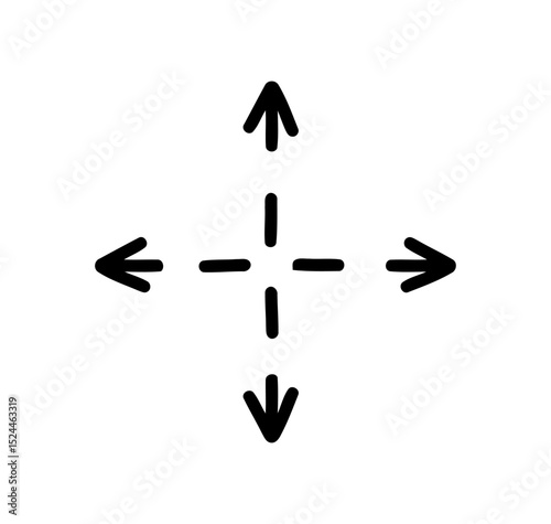 arrows dashed vector