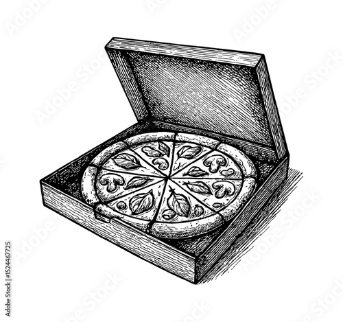 Close up shot of a delicious appetizing fresh pizza with pepperoni, mozzarella
