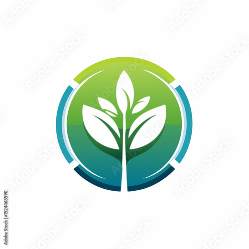 Minimalist Botanical Plant Logo