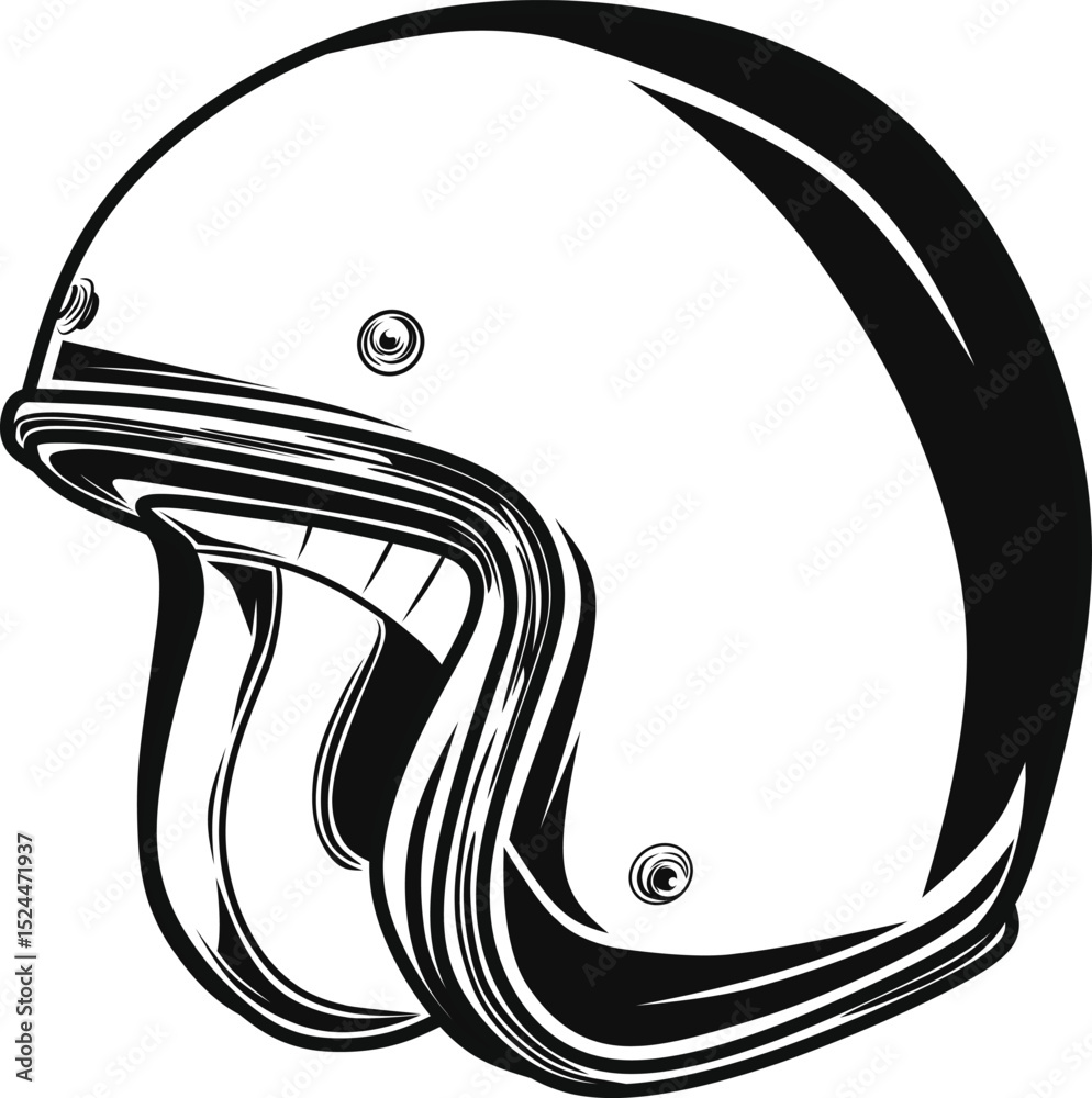 black and white high definition helmet vector