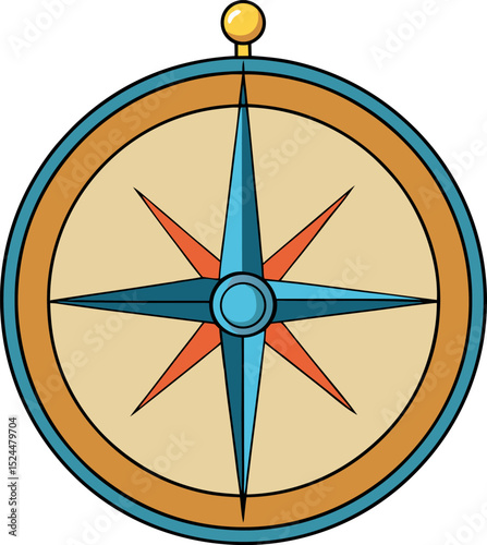 Compass Icon – Navigation and Adventure Symbol

