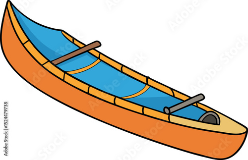 Wooden boat side view