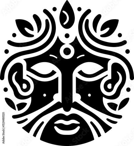 sketch vector illustration silhouette design icon logo symbol classic vintage abstract modern mysterious face