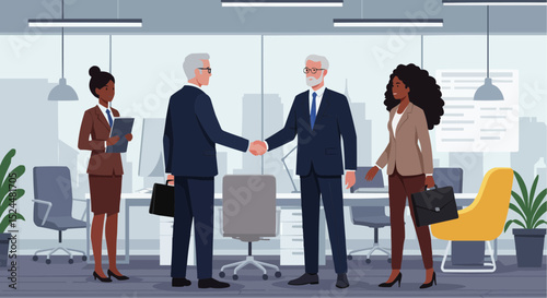 business people in office
