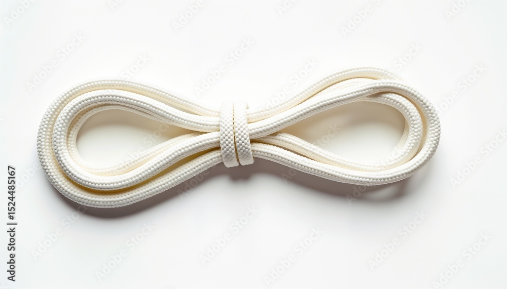 Naklejka premium Elastic shoelace isolated on white background for footwear and fashion accessories 