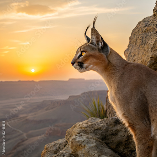 antelope in the sunset