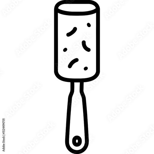 Lint roller icon with handle