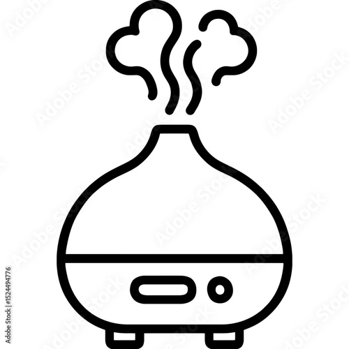 Clean vector design of a diffuser with mist