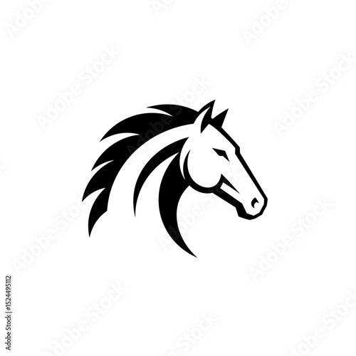 Horse Logo Template Vector icon illustration design