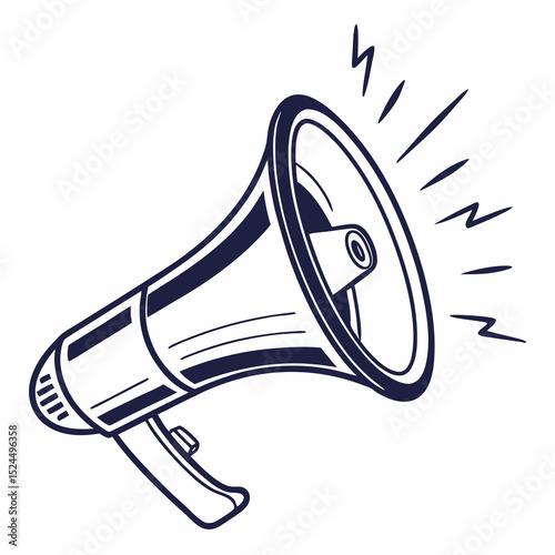 Loudspeaker announcement megaphone public address system