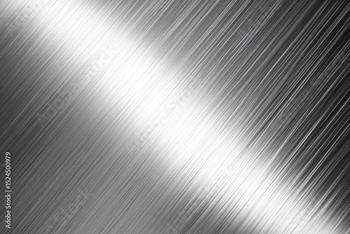 Brushed metal texture with diagonal lines and light reflection