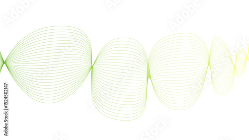 Tittel	
Vector curvy abstract line art wavy flowing dynamic colorful lines white background in concept music or sound, wave, wind, information flow	

