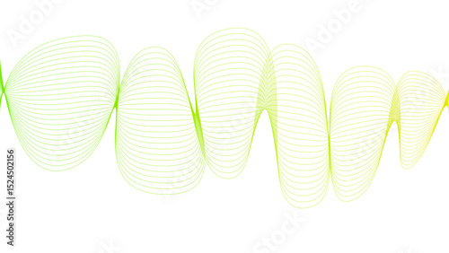 Tittel	
Vector curvy abstract line art wavy flowing dynamic colorful lines white background in concept music or sound, wave, wind, information flow	
