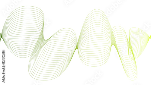 Tittel	
Vector curvy abstract line art wavy flowing dynamic colorful lines white background in concept music or sound, wave, wind, information flow	
