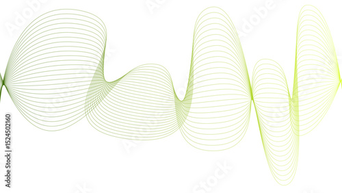 Tittel	
Vector curvy abstract line art wavy flowing dynamic colorful lines white background in concept music or sound, wave, wind, information flow	
