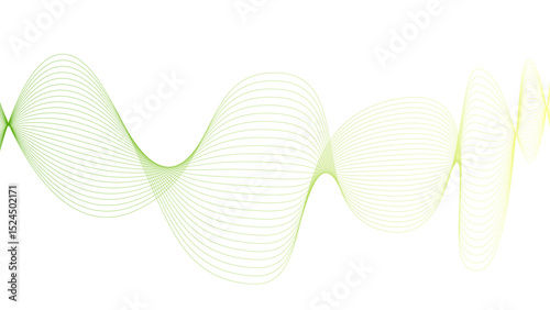 Tittel	
Vector curvy abstract line art wavy flowing dynamic colorful lines white background in concept music or sound, wave, wind, information flow	

